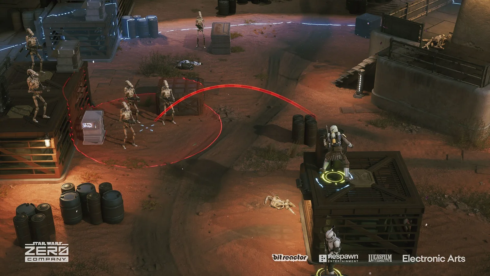 Zero Company squad in a tactical mission battlefield